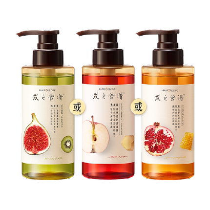【下拉享优惠】发之食谱苹果姜洗发水洗发露强韧发根洗头水洗头膏