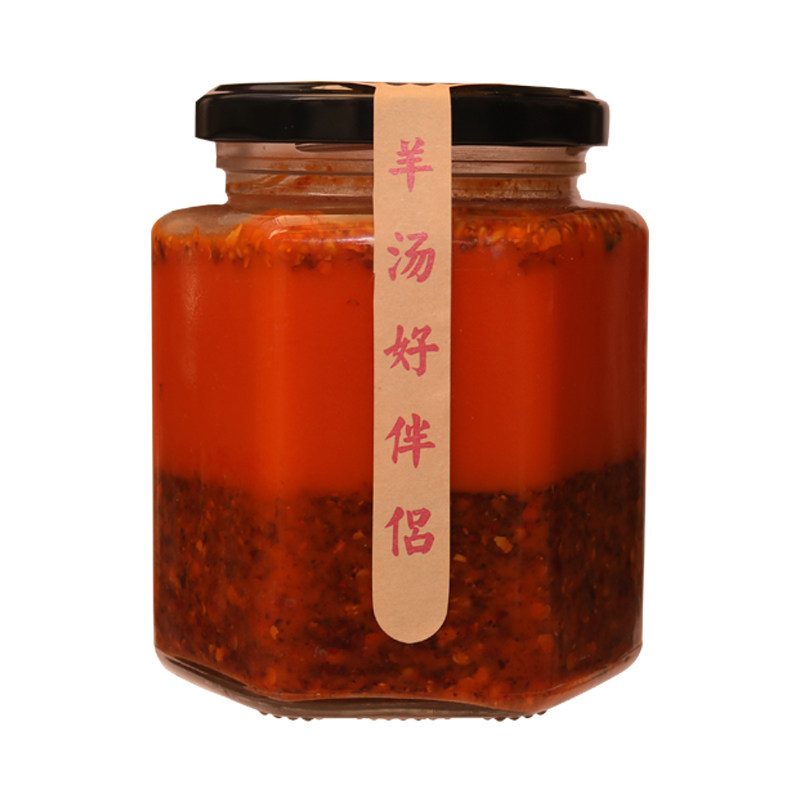 羊油辣椒羊肉汤河南烩面饸饹面红辣椒酱