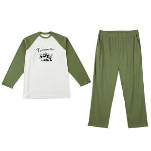 【吸湿排汗深睡衣】奕时代胖男童睡衣春秋款中大童家居服套装大码