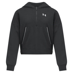 安德玛官方UA Rival 女子运动休闲1/2拉链抓绒连帽卫衣6003707