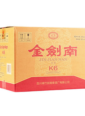 金剑南K652度500ml*6整箱