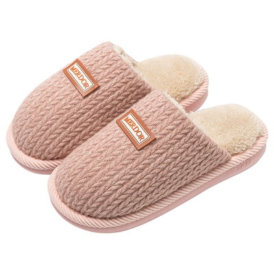 棉拖鞋女士2025新款秋冬季室内家居家保暖毛绒厚底防滑拖鞋男冬天