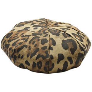 MOREZON【Millionaire Leopard Cotton】潮人豹纹八角贝雷帽男女