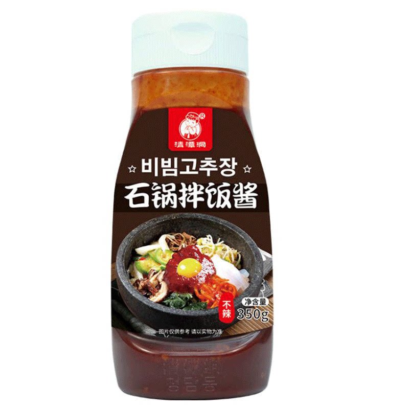 清潭洞石锅拌饭酱韩式拌饭酱不辣低脂韩国辣酱拌饭酱下饭酱