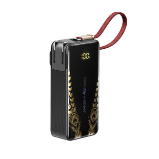 ANKER安克黑神话悟空联名款三合一任逍遥充电宝带插头自带线移动电源3C认证可上飞机高铁快充适配苹果17手机