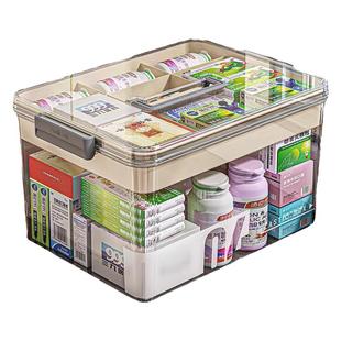 家用药箱家庭装大号药物收纳盒特大容量急救应急多层常用药医药箱