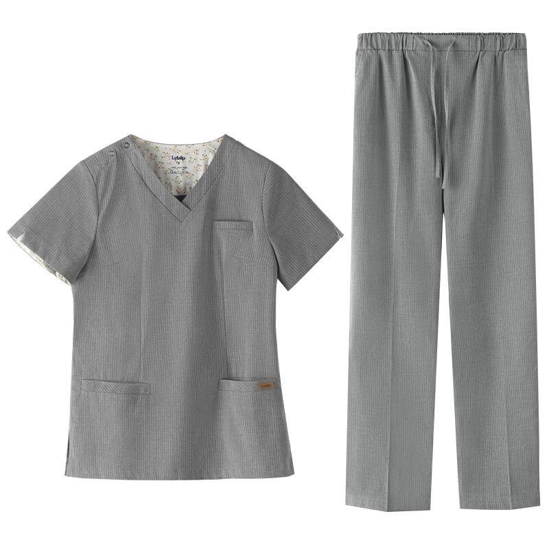 乐倍康高端洗手衣医生工作服护士服女短袖V