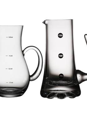 水晶玻璃红酒醒酒器分酒器 洋酒分酒器带刻度公杯量酒杯 酒具家用
