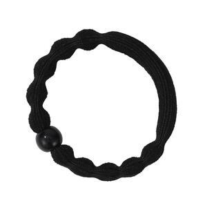 黑色豌豆发圈橡皮筋女高弹力耐用高马尾扎发不勒发绳加粗强拉不断