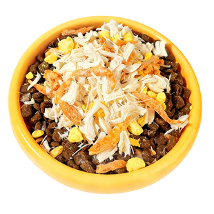 宠物猫咪零食蛋黄磷虾冻干鸡肉松拌粮营养肉干三拼鸡肉碎猫粮伴侣