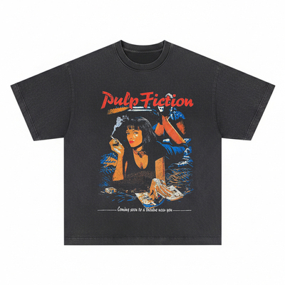 Pulp Fiction 短袖T恤低俗小说经典电影昆汀文化衫Tee男女T-shirt