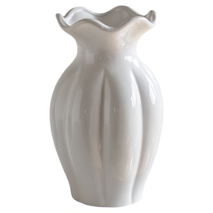 陶瓷花瓶美式奶油轻奢复古高级感创意玫瑰鲜花客厅插花装饰摆件小