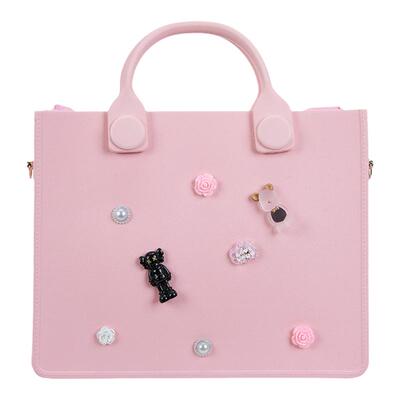 Fairybag手提包马卡龙撞色EVA防水防震女生时尚方包