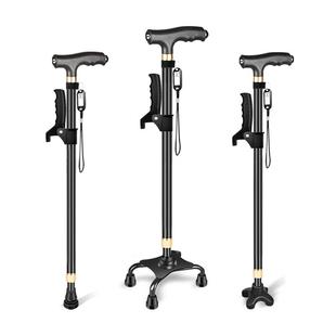 拐杖老人防滑轻便拐棍手杖捌杖助步器老年人四脚助行器走路康复