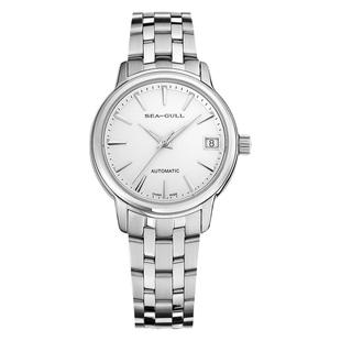 海鸥表情侣对表男女士款自动钢表带机械腕手表礼品防水单日历421L