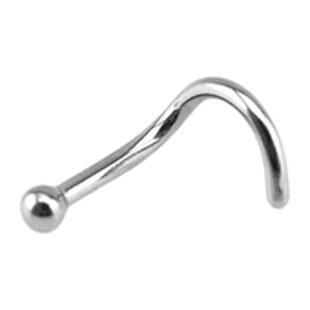 Shinma Shinma超细弯杆防掉钛钢鼻钉鼻环鼻饰防堵洞夜店潮流有洞