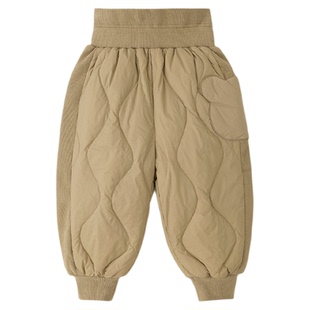 嘟嘟家儿童羽绒裤冬季男童防水裤子宝宝童装长裤女童新款棉裤衣服