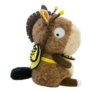 创意蜜蜂小毛驴变身公仔飞天小马桌伴摆件送儿童男女孩生日礼物