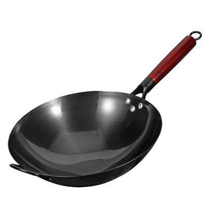 不生锈氮化老铁锅炒锅熟铁无涂层