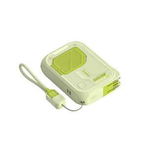 墙插AC插头充电宝自带双线小巧便携适用苹果华为oppo移动电源快充