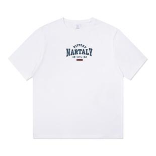 埃森图潮牌纯棉舒适透气圆领短袖休闲t恤半袖打底衫印花上衣体恤