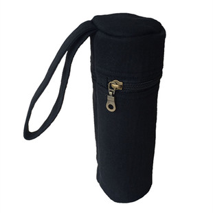 定制手提袋拎保温玻璃水杯套保护套通用防摔400ml帆布便捷带拉链