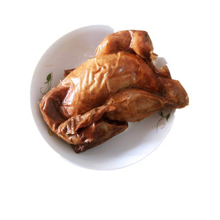 聊城沙镇万越万家烧鸡非扒鸡五香鸡麻油鸡 山东特产 正宗礼盒熟食