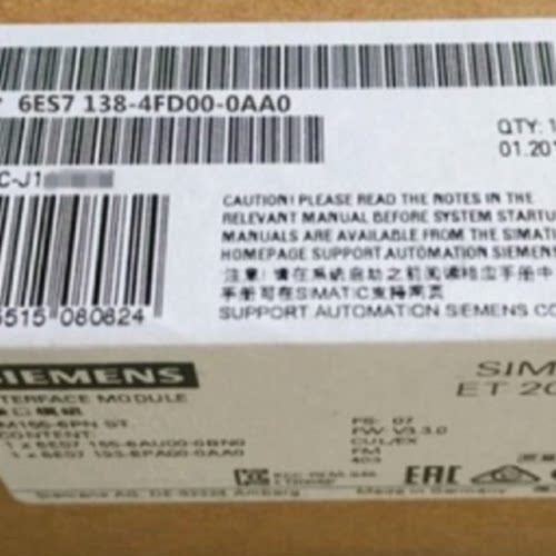 议价6ES7138-4FD00-0AA0原装西门子ET200S功能模块6ES71384FD000A