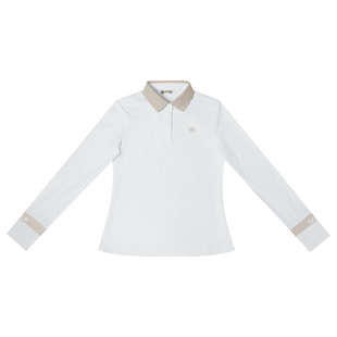 美国PGA 高尔夫女装秋冬服装女士长袖上衣polo衣服喇叭长裤套装