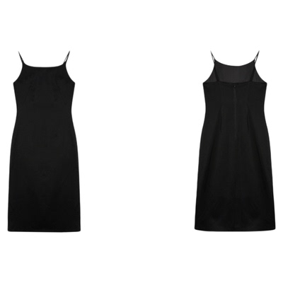 高定醋酸缎面吊带连衣裙女