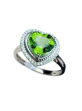 碧玺戒指女款18k金镶嵌附证书情人节礼物宝天然石支持定制