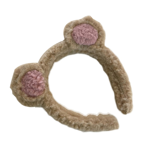 可爱毛绒熊耳朵发箍ins少女心卡通头箍洗脸发卡卖萌软妹发饰头饰