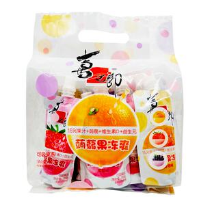 喜之郎蒟蒻果冻爽可吸果冻75g*24支杨枝甘露秋梨枇杷吸果冻混合味