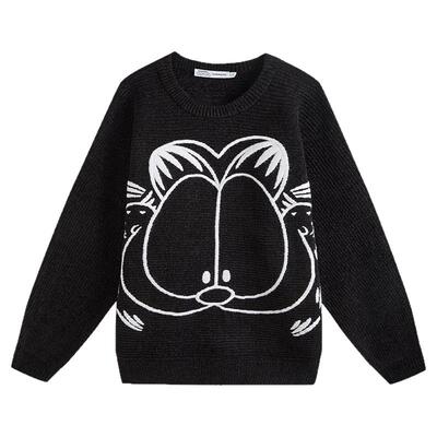 商场同款fun x Garfield 加菲猫联名款时尚运动套头毛衣FGY144A1