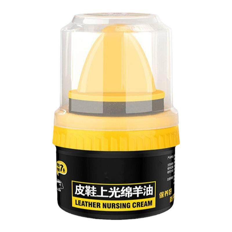 皮鞋油黑色真皮自带刷头