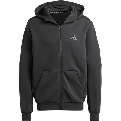 【自营】Adidas阿迪达斯男子加厚保暖连帽卫衣黑色外套夹克IY1131