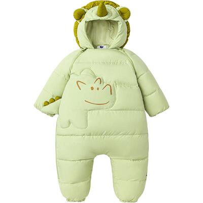 迷你巴拉宝宝冬季羽绒服连体衣