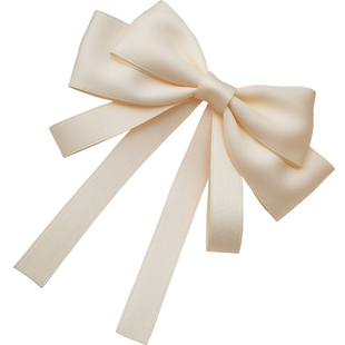 日韩新款蝴蝶结发夹飘带气质顶夹弹簧夹高级感头饰品后脑勺发卡女