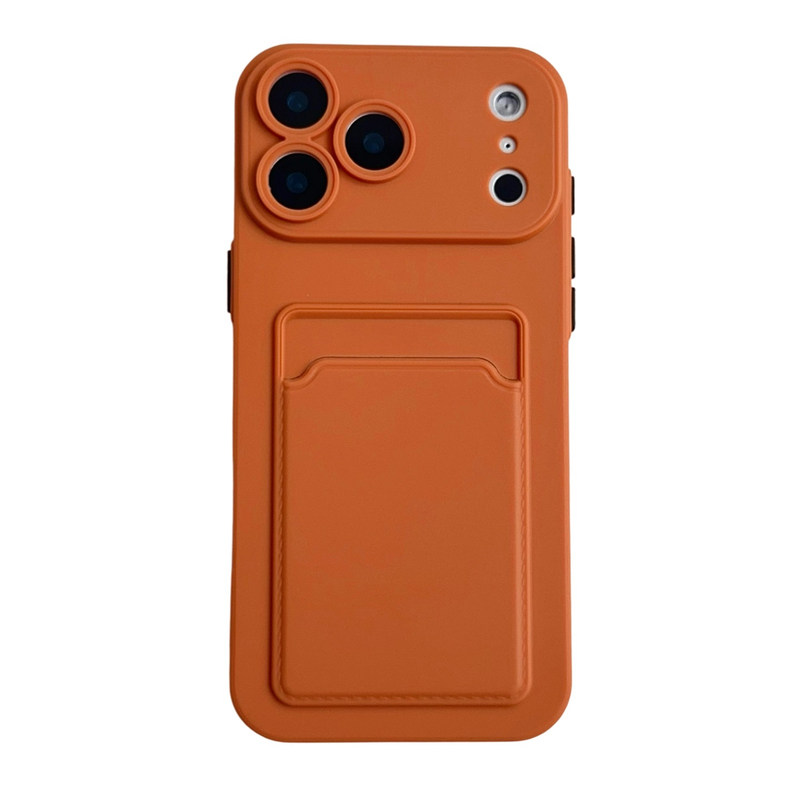 iPhone17简约橙色保护套