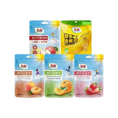 DOLE都乐苹果肉肉黄桃草莓红杏果香蕉片香蕉卷任选果脯蜜饯