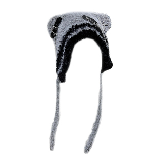 1Gangster Inn 原创亚文化小熊帽可爱十字架星星毛线帽小众暗黑