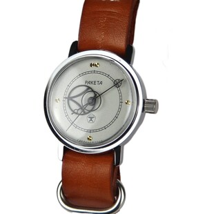 苏联手表库存老表哥白尼天体运动机械机芯皮带复古休闲收藏双表带