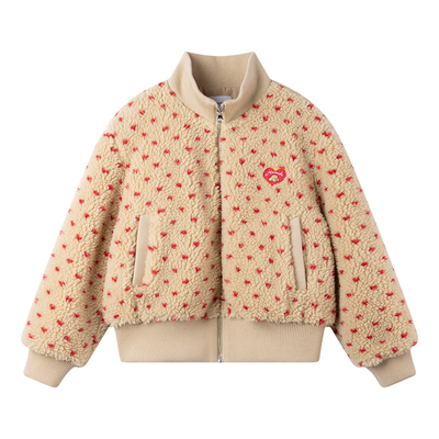 MUCMUKN【圣诞心愿】3M新雪丽棉服爱心羊羔绒百搭外套女童冬新款