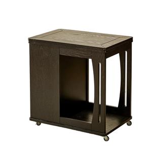 餐厅移动实木移动边几推车多层收纳储物带轮可移动茶几家用餐边桌