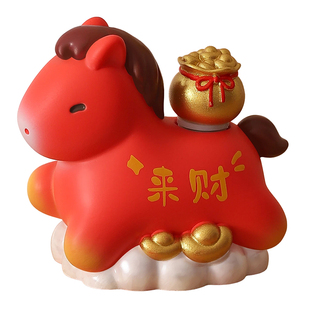 神马都有2026马年盲盒摆件可爱小马桌面新年装饰品公司年会伴手礼