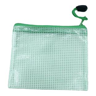 小号零钱钥匙文件袋网格透明拉链防水小包袋B8资料袋珠宝卡包收集收纳袋票据整理袋塑料透明文件夹袋杂物袋子