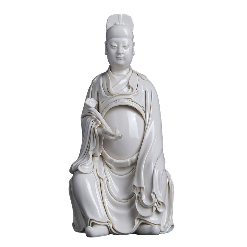 陶瓷文昌帝君神像文曲星坐像摆件