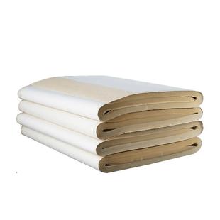 荣宝斋安徽泾县日星宣纸半生熟生宣四尺四开对开仿古毛边纸日课纸初学者书画宣纸小楷仿古整张毛边纸练习纸