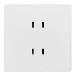 鸿雁四孔插座带开关86型面板家用暗装墙壁两位二孔多孔电源插座