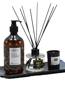 卫浴样板间托盘摆件北欧展厅饰品